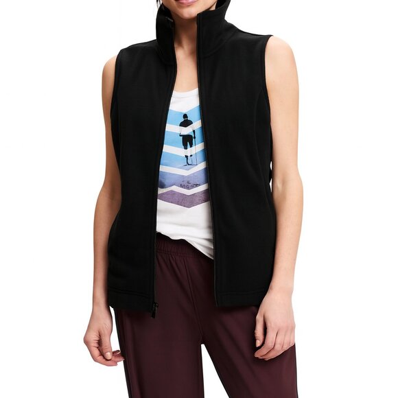 Old Navy Black Performance Fleece Zip Vest 3X NWT - Picture 1 of 6